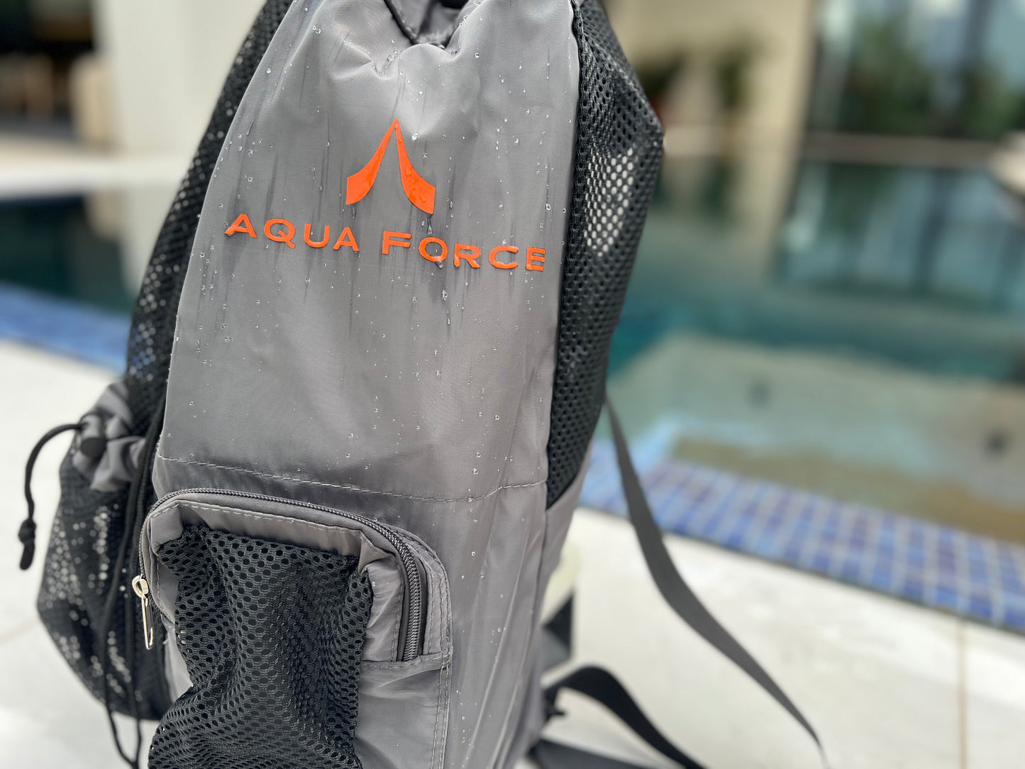 Backpack (Gray with Orange logo)