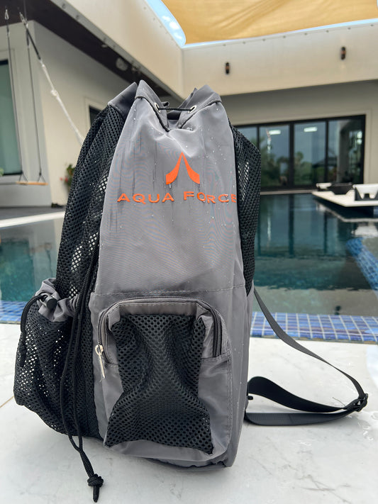 Backpack (Gray with Orange logo)
