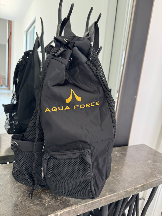 Backpack (Black with gold logo)